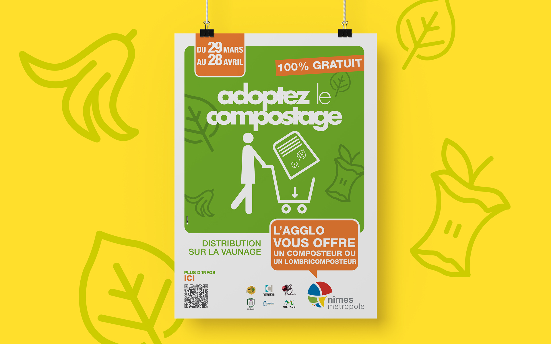 Affiche adoptez le compostage